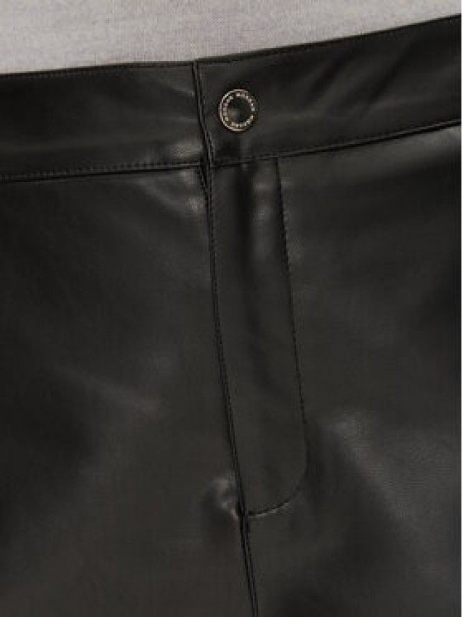 Morgan Szorty z imitacji skóry 251-SHELLY M Czarny Regular Fit