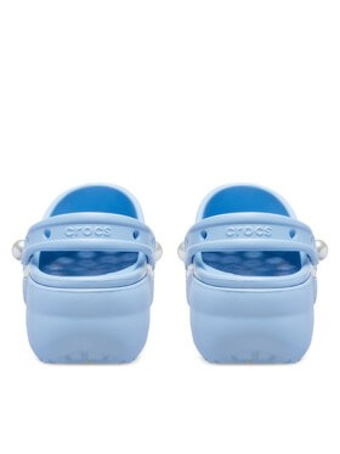 Crocs Klapki Classic Platform Pearl Clog 211231 Niebieski