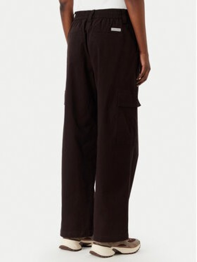 Calvin Klein Jeans Spodnie cargo LV047F623G Brązowy ciemny Relaxed Fit