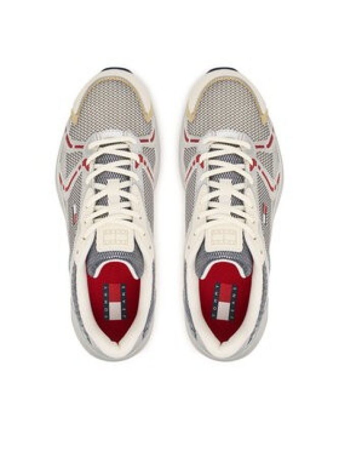 Tommy Jeans Sneakersy Tjw Modern Runner Metallic EN0EN03153 Szary