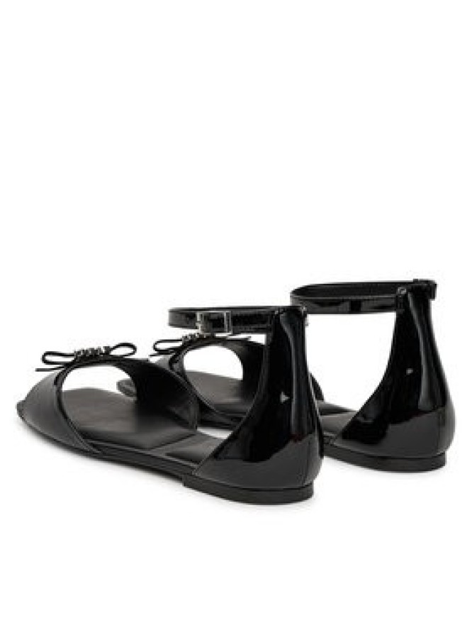 DKNY Sandały Dazey Flat Ankle Strap K1599651 Czarny