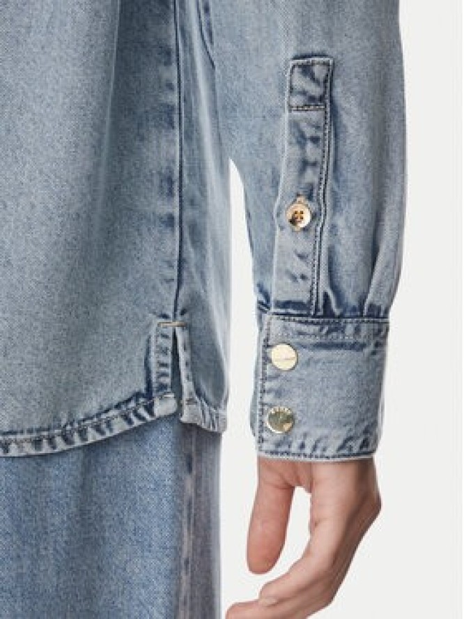 Guess Koszula jeansowa W6YH19 D1353 Niebieski Regular Fit