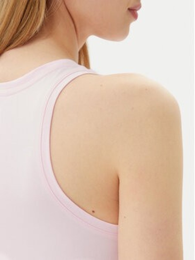 adidas Top Essentials Linear JC5797 Różowy Slim Fit