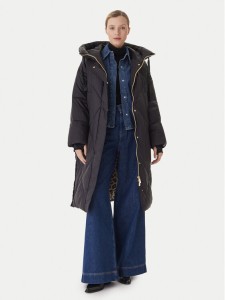 LOLA CASADEMUNT Kurtka zimowa LF2501002 Czarny Relaxed Fit