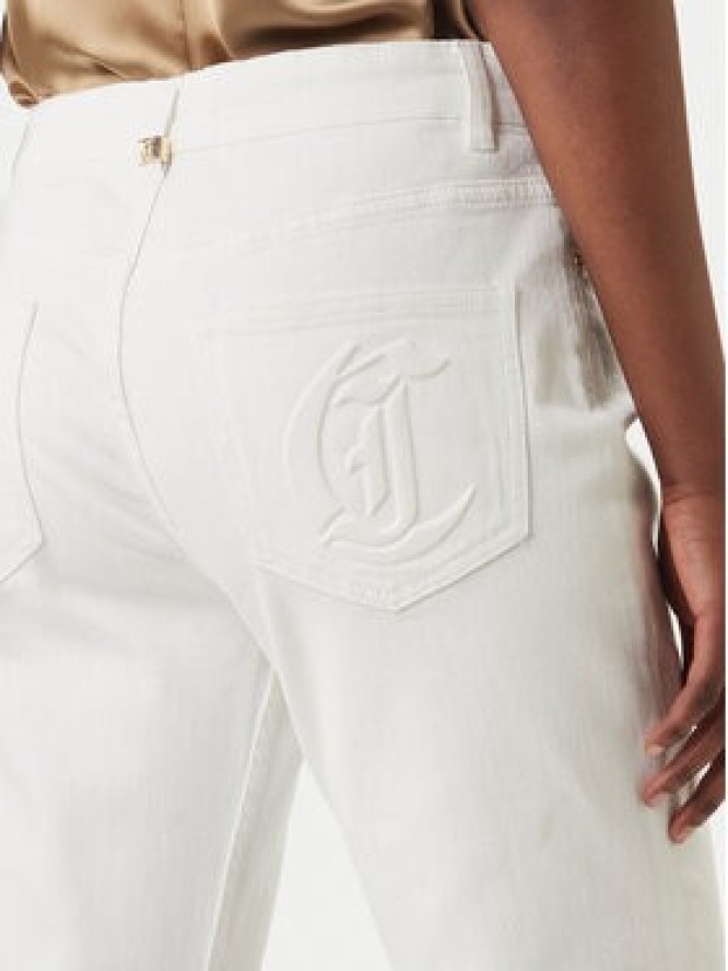 Just Cavalli Jeansy 80PAB5F3 CEWCA Biały Flare Fit