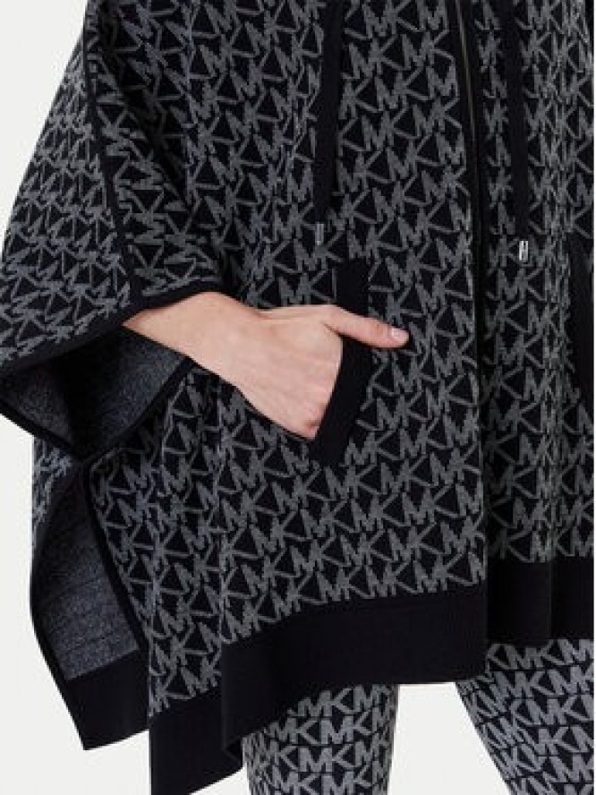 MICHAEL Michael Kors Ponczo MT561CCK87 Czarny Relaxed Fit