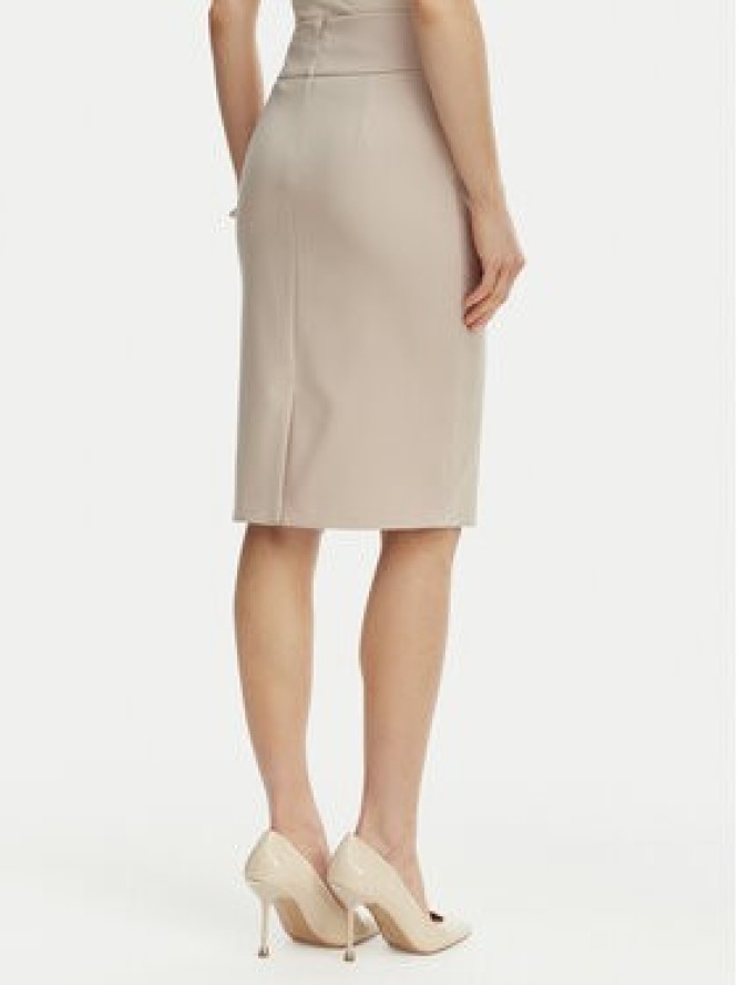 Rinascimento Spódnica ołówkowa CFC0128651003 Beżowy Slim Fit