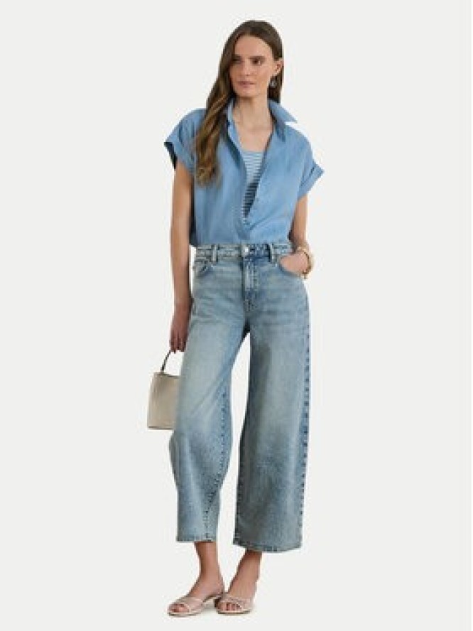 LAUREN RALPH LAUREN Koszula 200874259011 Błękitny Relaxed Fit