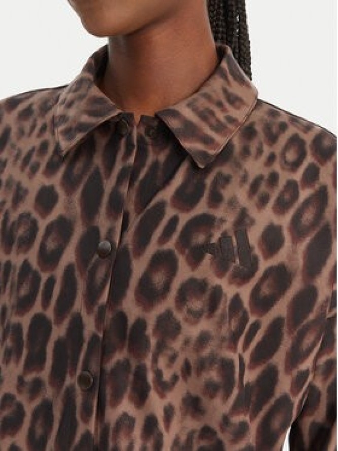 adidas Kurtka przejściowa Seasonal Essentials Leopard Print JZ0297 Brązowy Loose Fit