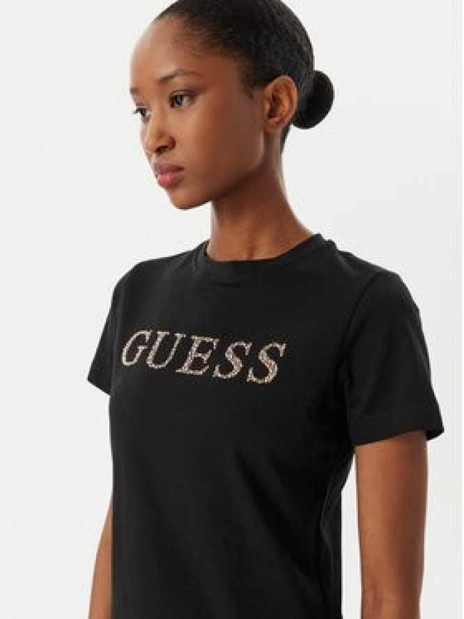 Guess T-Shirt V6RI20 J1314 Czarny Regular Fit