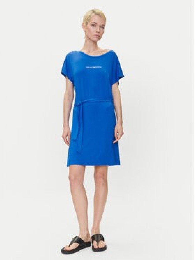 Emporio Armani Sukienka codzienna EW000783 AF12192 UA012 Niebieski Regular Fit