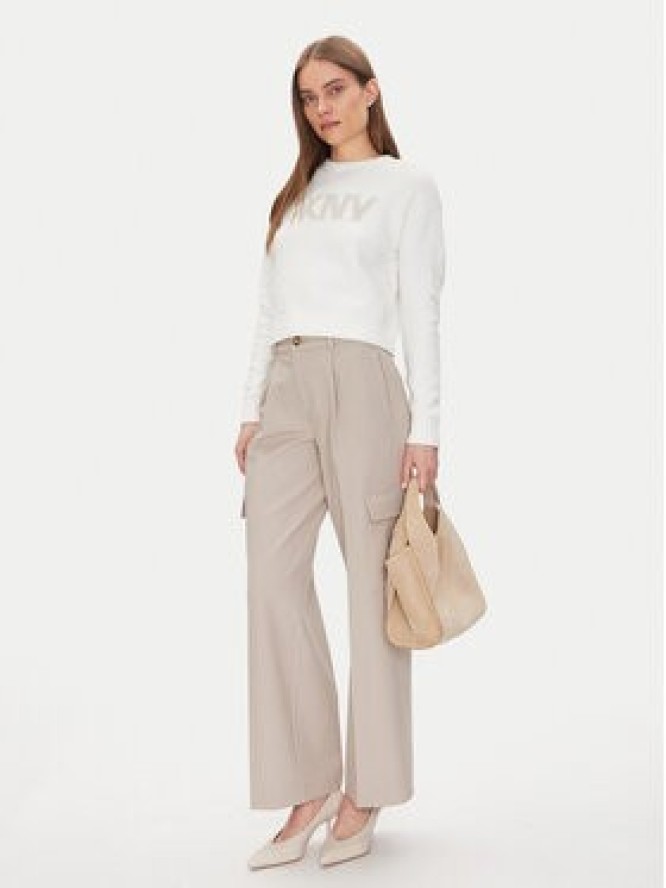 DKNY Sweter DJ4R0424 Écru Regular Fit