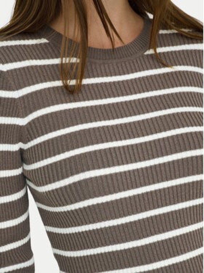 ONLY Sweter Louisa 15344579 Brązowy Slim Fit