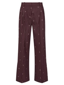 HUGO Spodnie materiałowe Haviri 50554419 Bordowy Relaxed Fit