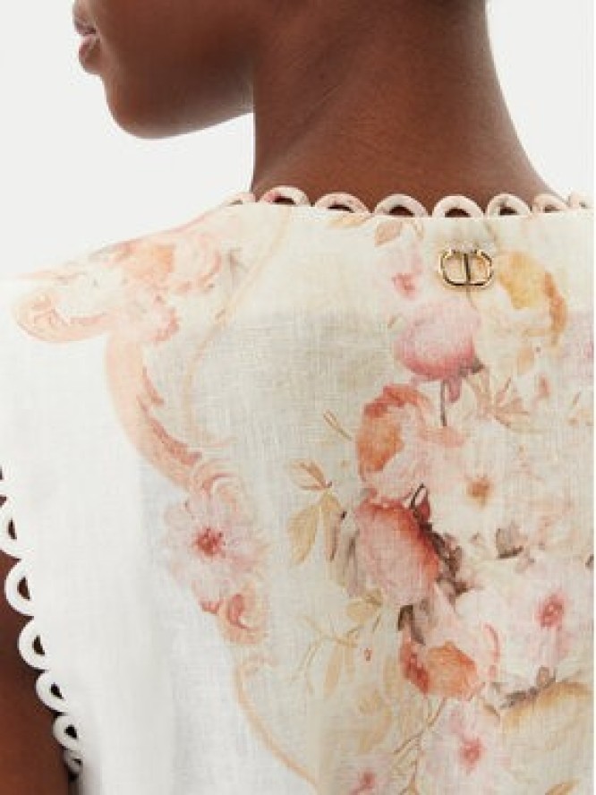 TWINSET Sukienka letnia 251TT2441 Beżowy Regular Fit