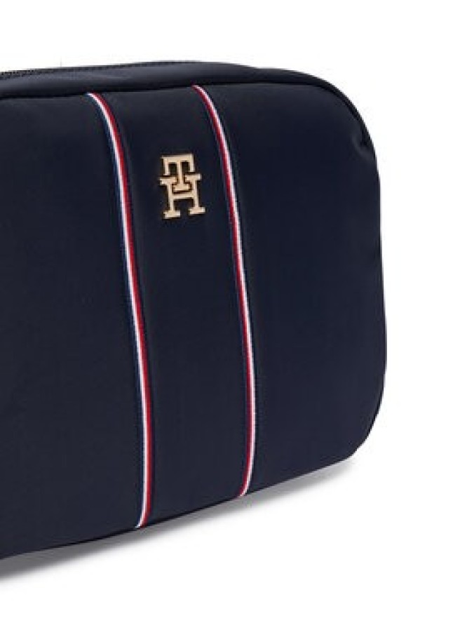 Tommy Hilfiger Torebka Popette Camera Bag Corp AW0AW17710 Granatowy