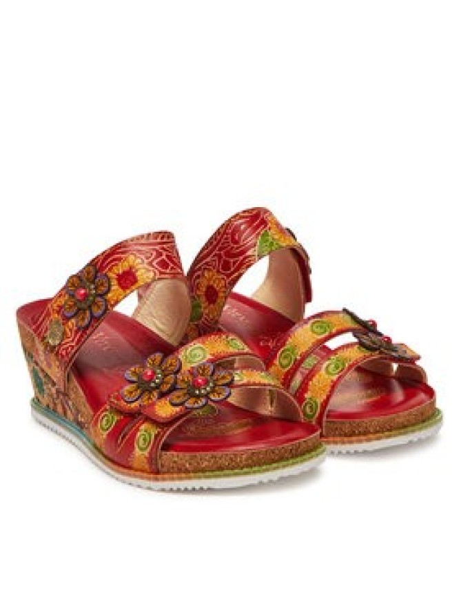 Laura Vita Klapki Bonito 19 Czerwony