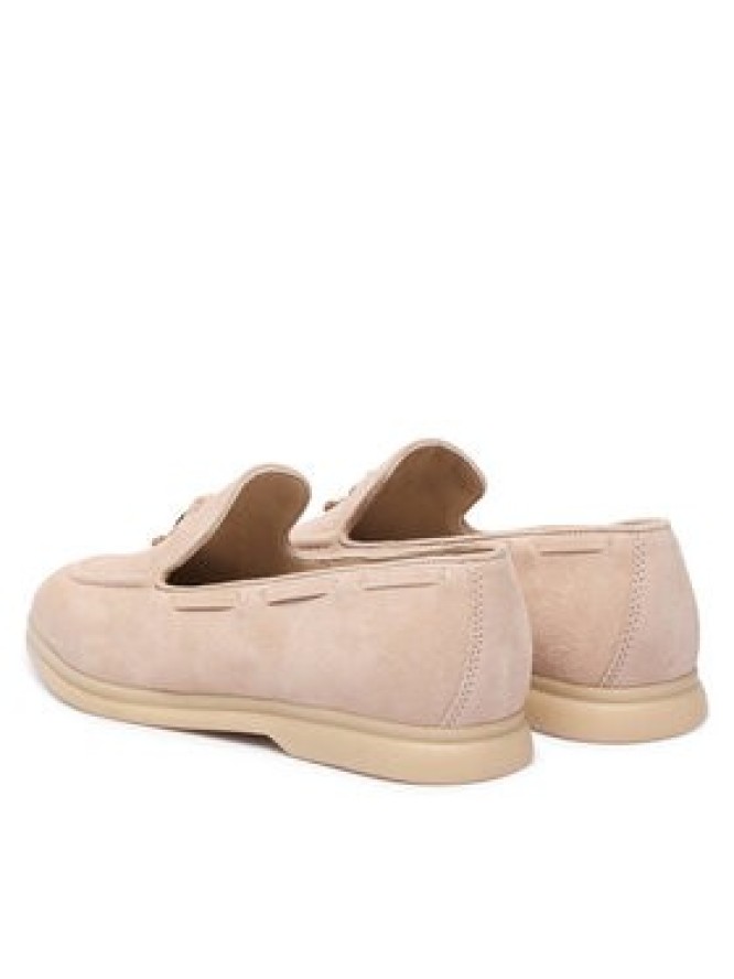 Guess Loafersy Aryanai FLTNAI SUE14 Beżowy jasny