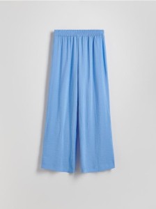 Luźne spodnie z modalem - niebieski