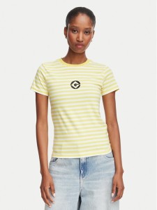 Guess Jeans T-Shirt W6YI60 K6413 Żółty Regular Fit