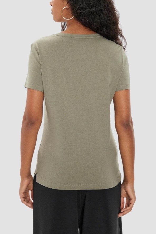 GUESS Zielony t-shirt damski Original Tee, Rozmiar XL