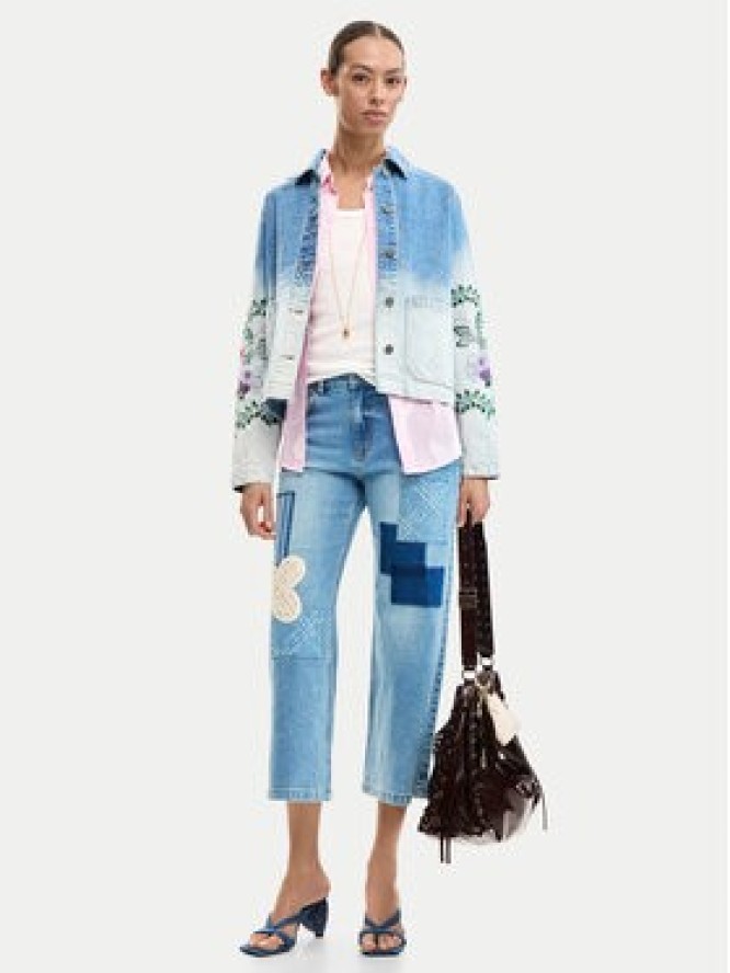 Desigual Kurtka jeansowa Dakota 26SWED16 Błękitny Regular Fit