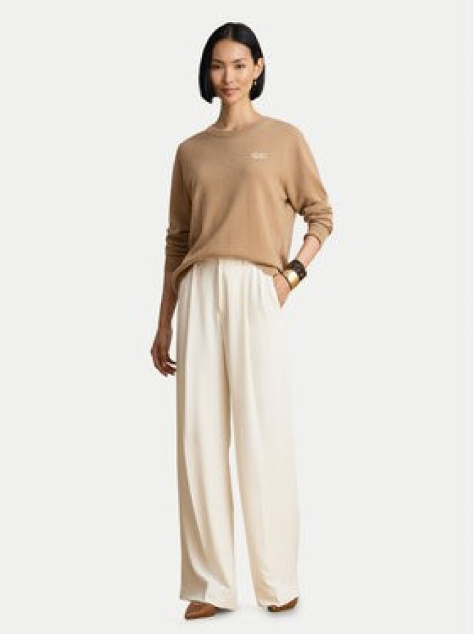 LAUREN RALPH LAUREN Sweter 200P03371500 Beżowy ciemny Relaxed Fit