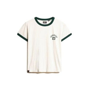 Damska dopasowana koszulka Superdry Athletic Essentials Ringer