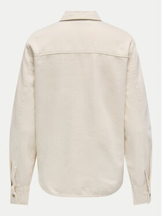 ONLY Koszula jeansowa Silla 15338783 Écru Slim Fit