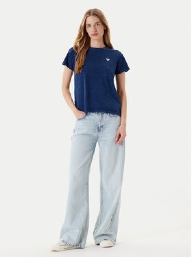 Guess Jeans T-Shirt W5YI22 KCTL1 Granatowy Regular Fit