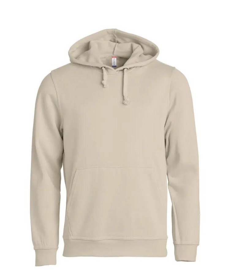clique Basic Hoody unisex bluza z kapturem – light khaki