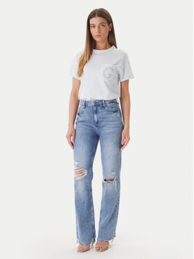 Guess T-Shirt W6GI17 K3037 Niebieski Regular Fit