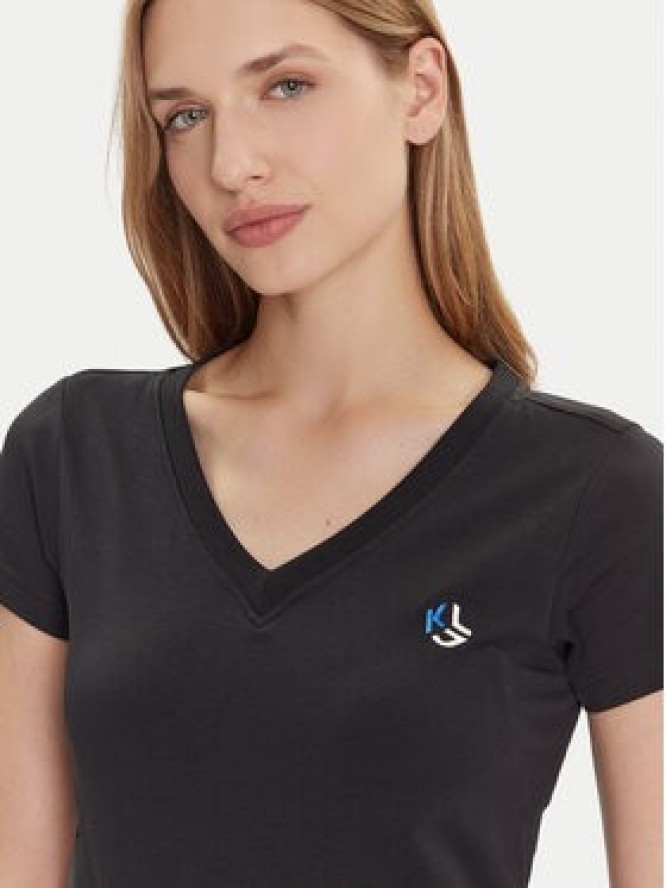 Karl Lagerfeld Jeans T-Shirt A2W17097 Czarny Regular Fit