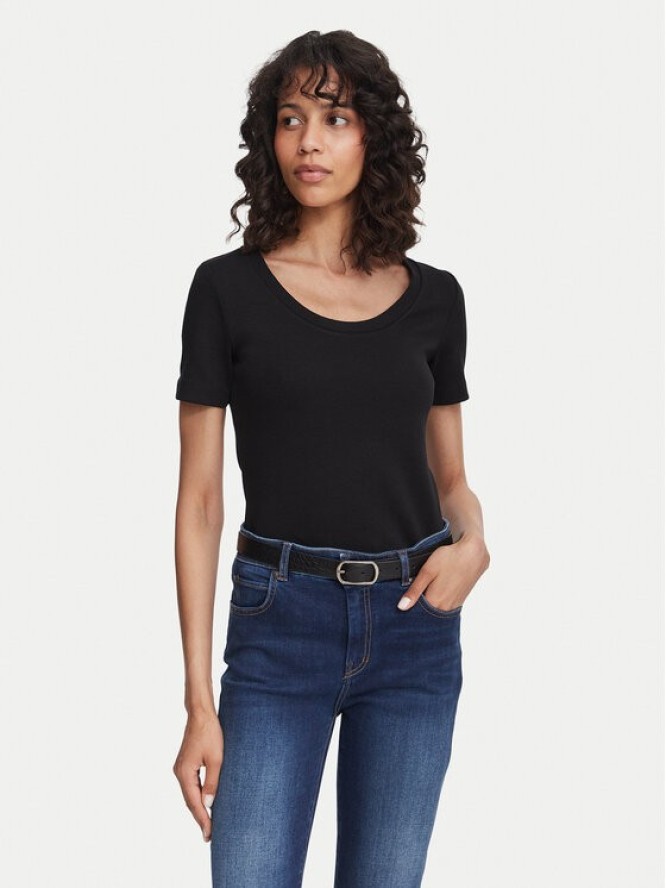 Weekend Max Mara T-Shirt Multij 2625946031 Czarny Regular Fit
