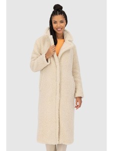 alife and kickin Płaszcz zimowy "HariAK" w kolorze kremowym rozmiar: XL