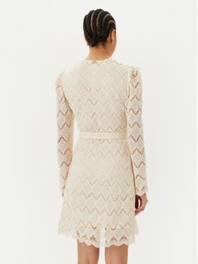 TWINSET Sukienka koktajlowa 251TP2402 Beżowy Regular Fit