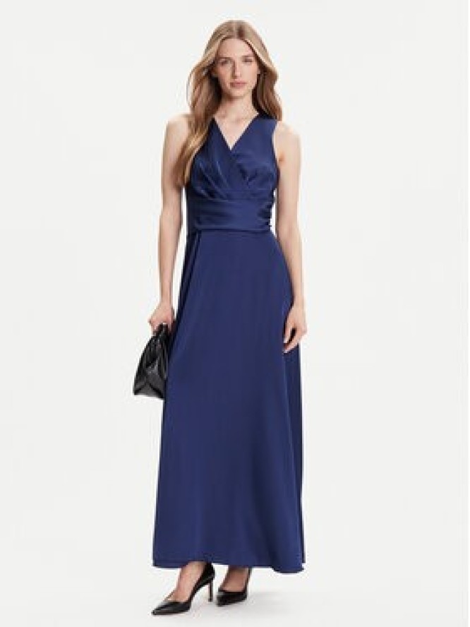 Rinascimento Sukienka wieczorowa CFC0124986003 Granatowy Regular Fit