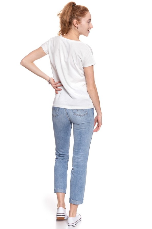 WRANGLER T SHIRT DAMSKI T-SHIRTS SS GRAPHIC OFFWH W7Z02EV02 112132143