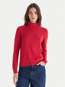 Tommy Jeans Golf Essential DW0DW21672 Czerwony Regular Fit