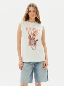 Wrangler Bluzka Muscle 112362574 Biały Relaxed Fit