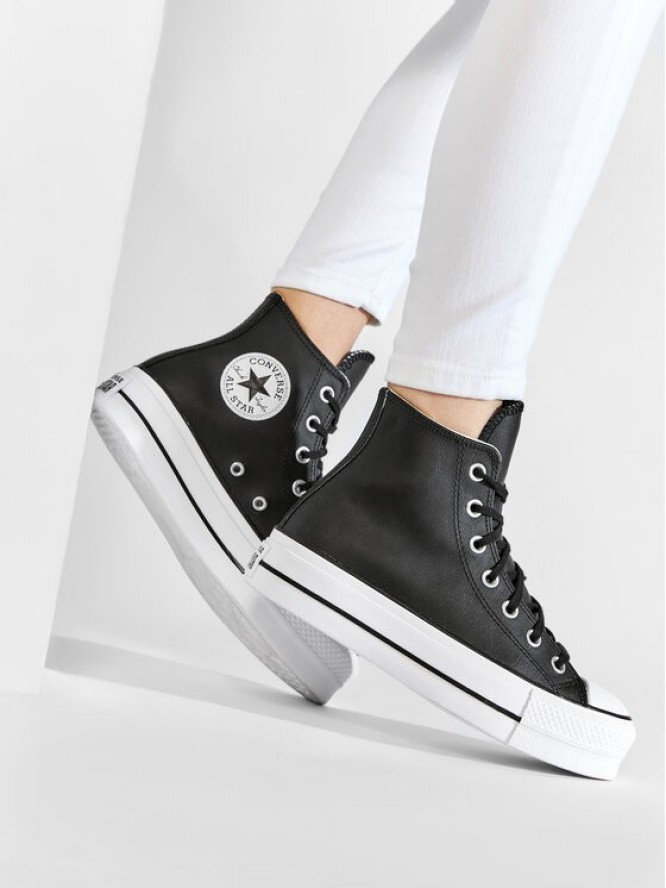 Converse Trampki Chuck Taylor All Star Lift Clean Hi 561675C Czarny