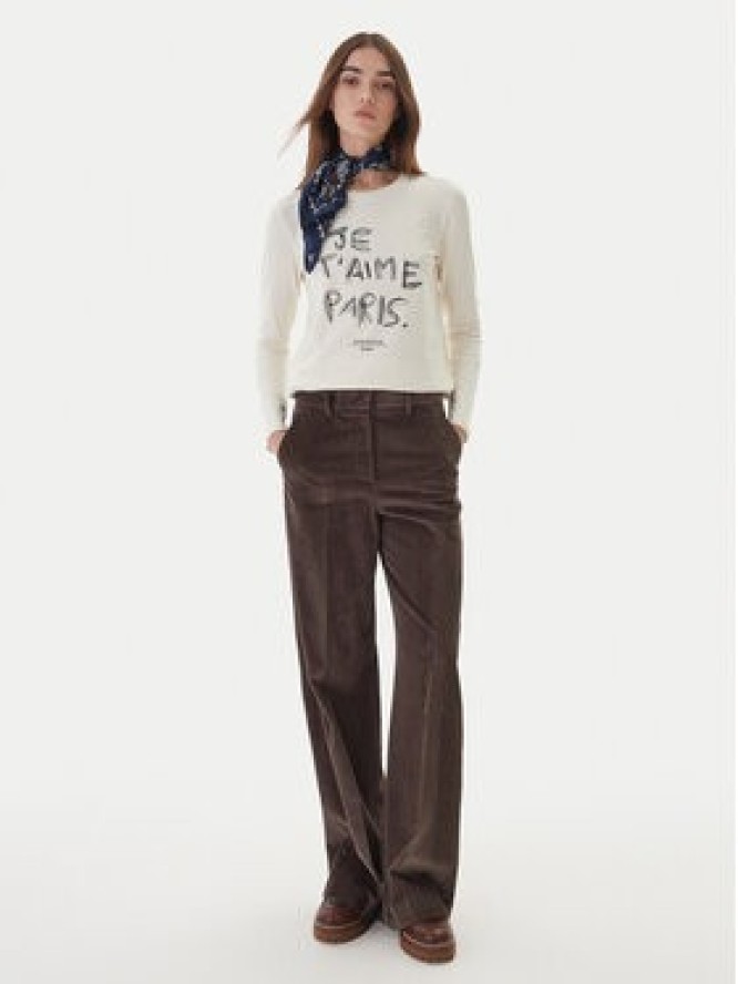 Weekend Max Mara Bluzka Renoir 2525946032 Écru Regular Fit