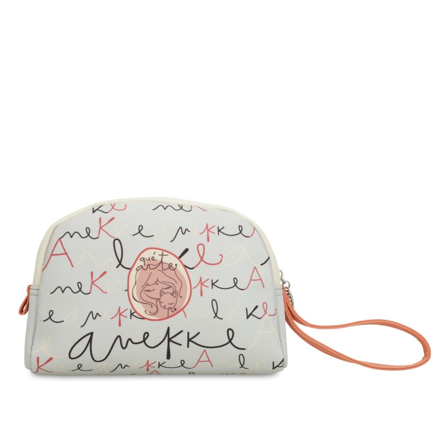 Beżowa Kosmetyczka Damska Anekke Premium