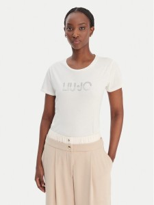 Liu Jo Sport T-Shirt TA6056 JS923 Écru Regular Fit