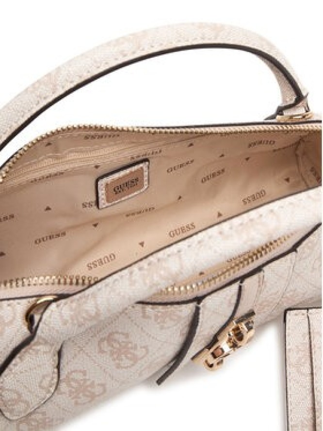 Guess Torebka Yvonne Logo Mini HWSG23 78760 Beżowy jasny