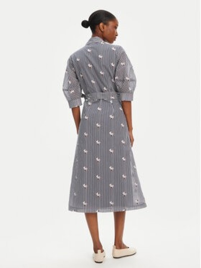 Munthe Sukienka koszulowa Pum 252132525224 Granatowy Regular Fit