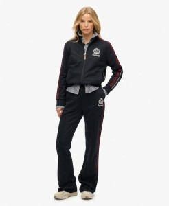 superdry Country Club Track Pants — prosty krój z kontrastowymi paskami