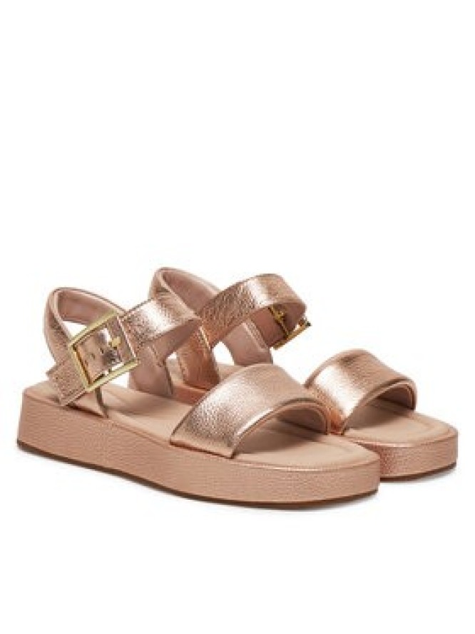 Clarks Sandały Alda Strap 26181223 Złoty