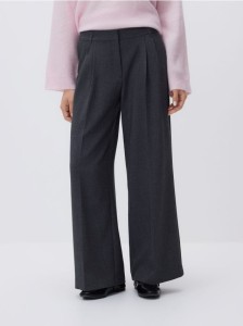 Spodnie z wiskozą - jasnoszary