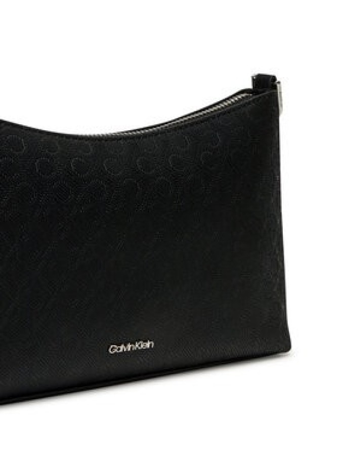 Calvin Klein Torebka Ck Must Aop Conv Logo Jqd Strap LV04F3099G Czarny